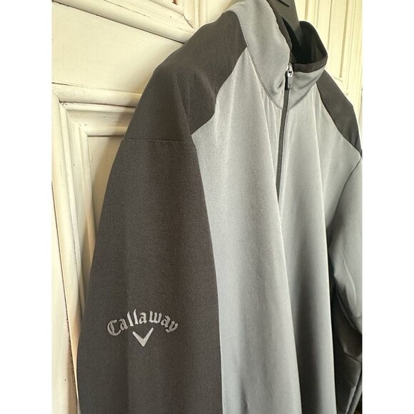 Calloway Golf Men's XL Jacket Full Zip Gray Black Zipped Pockets - Picture 1 of 11